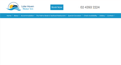 Desktop Screenshot of lakehavenmotorinn.com.au