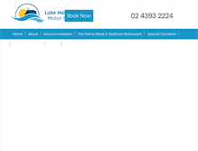 Tablet Screenshot of lakehavenmotorinn.com.au